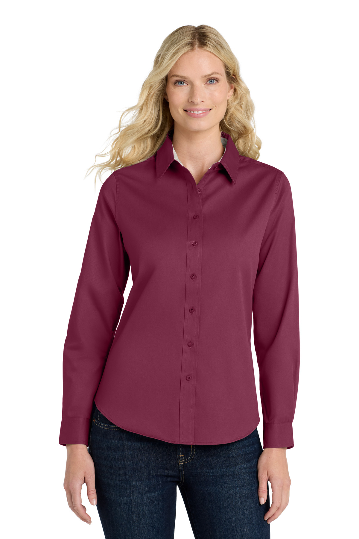 Port Authority Women's Long Sleeve Easy Care Shirt. L608 102