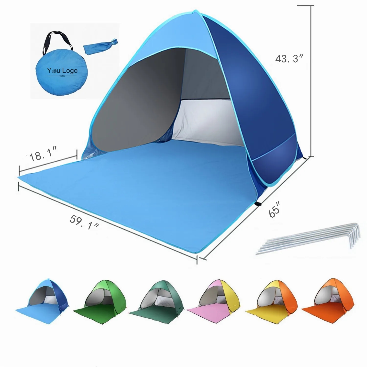 Pop-up Shade Beach Tent 7