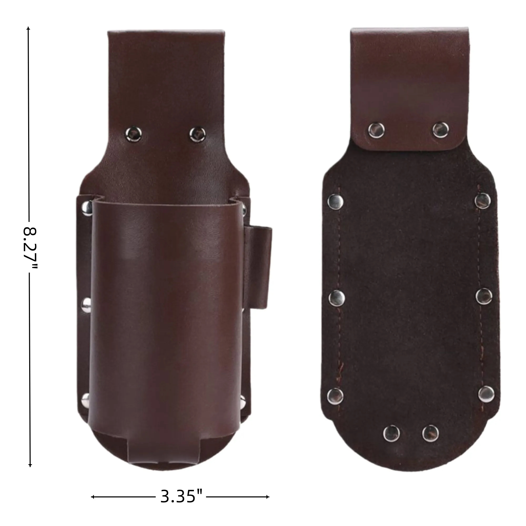 Leather Bottle Holster Beer Can Holder With Belt Clip 4