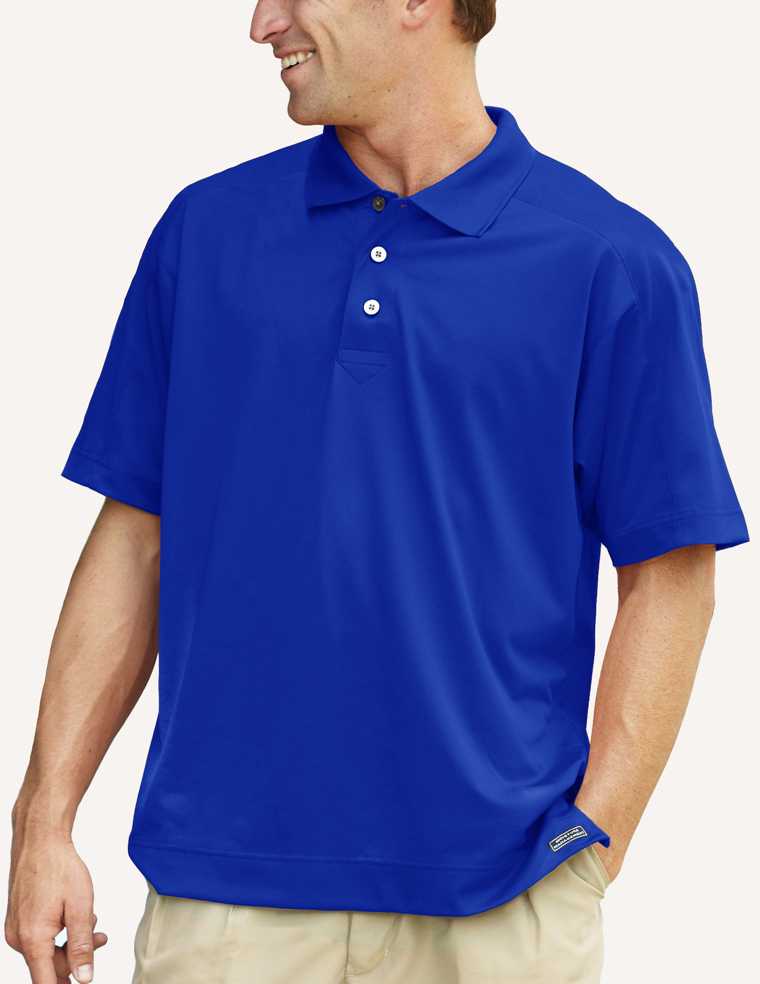 Men's Galactic Micro Pique Solid Polo Shirt 4