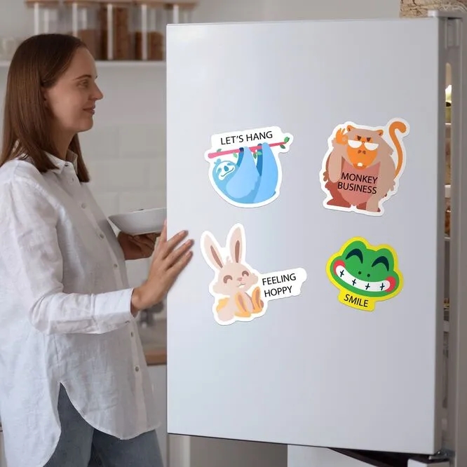 Die-Cut Magnetic Signs (12" x 12"/Sqft) 4
