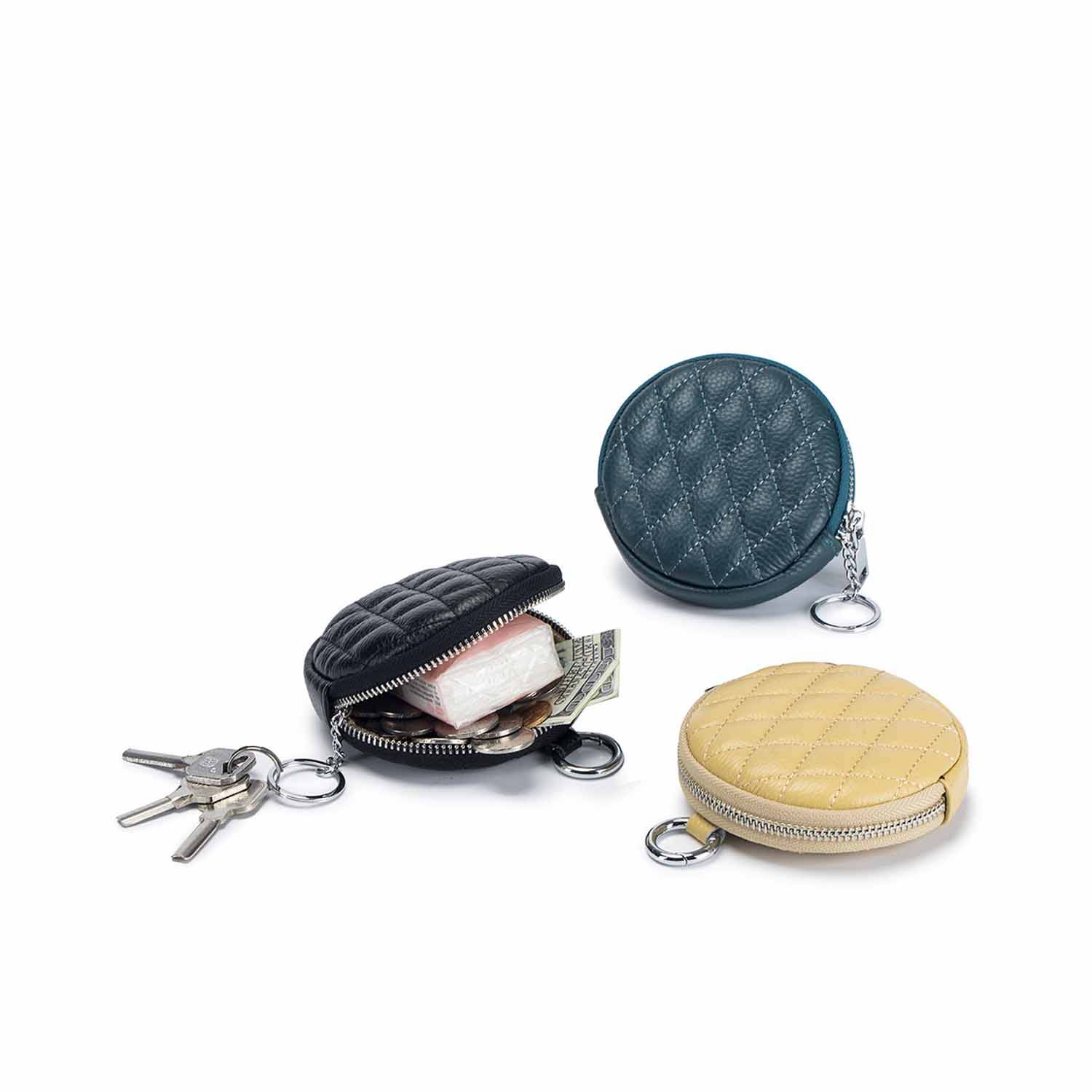 Round Coin Purse With Keychain 4