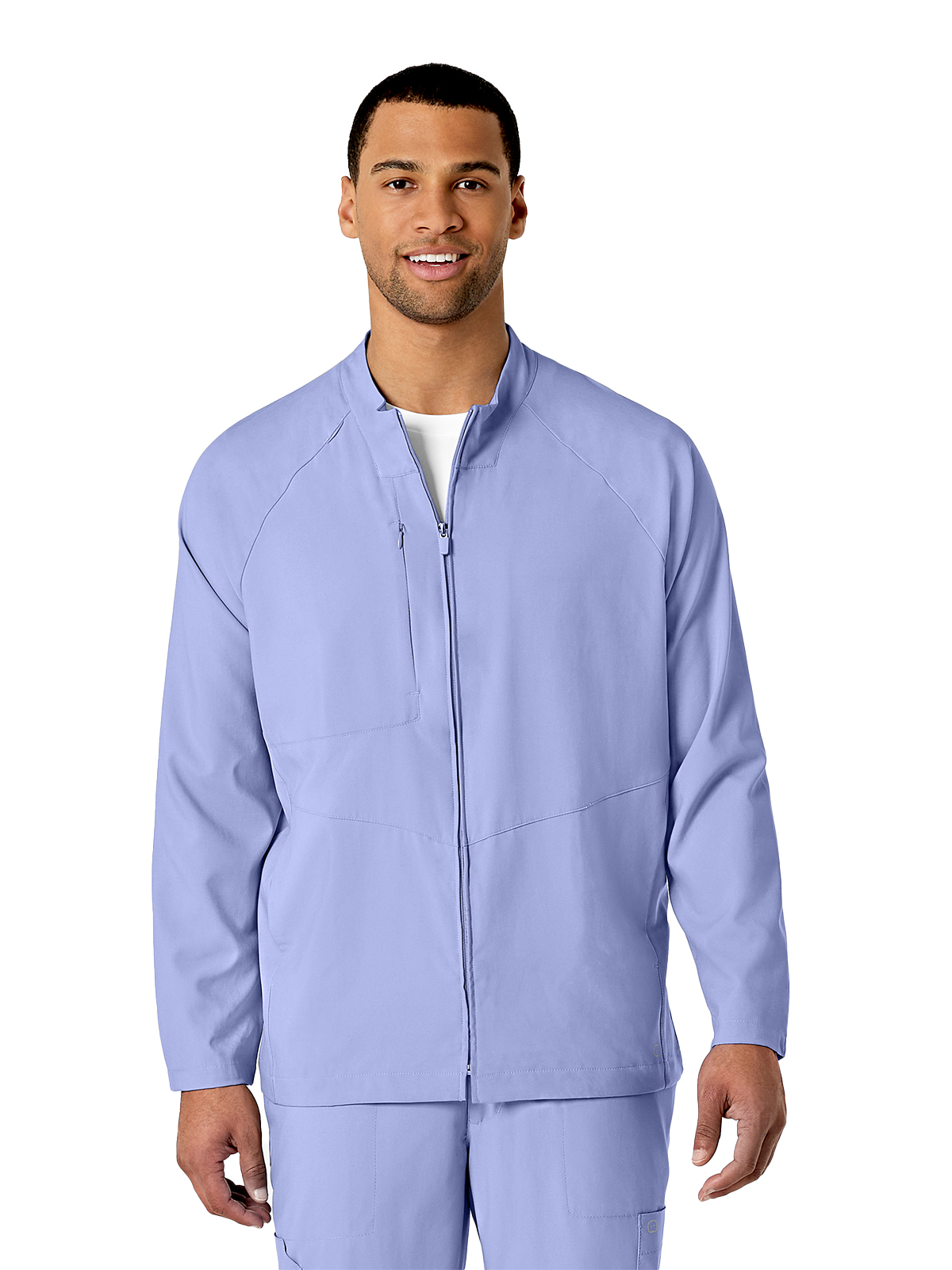 Wink - W123 - Men's Three-Pocket Zip-Front Warm-Up Jacket