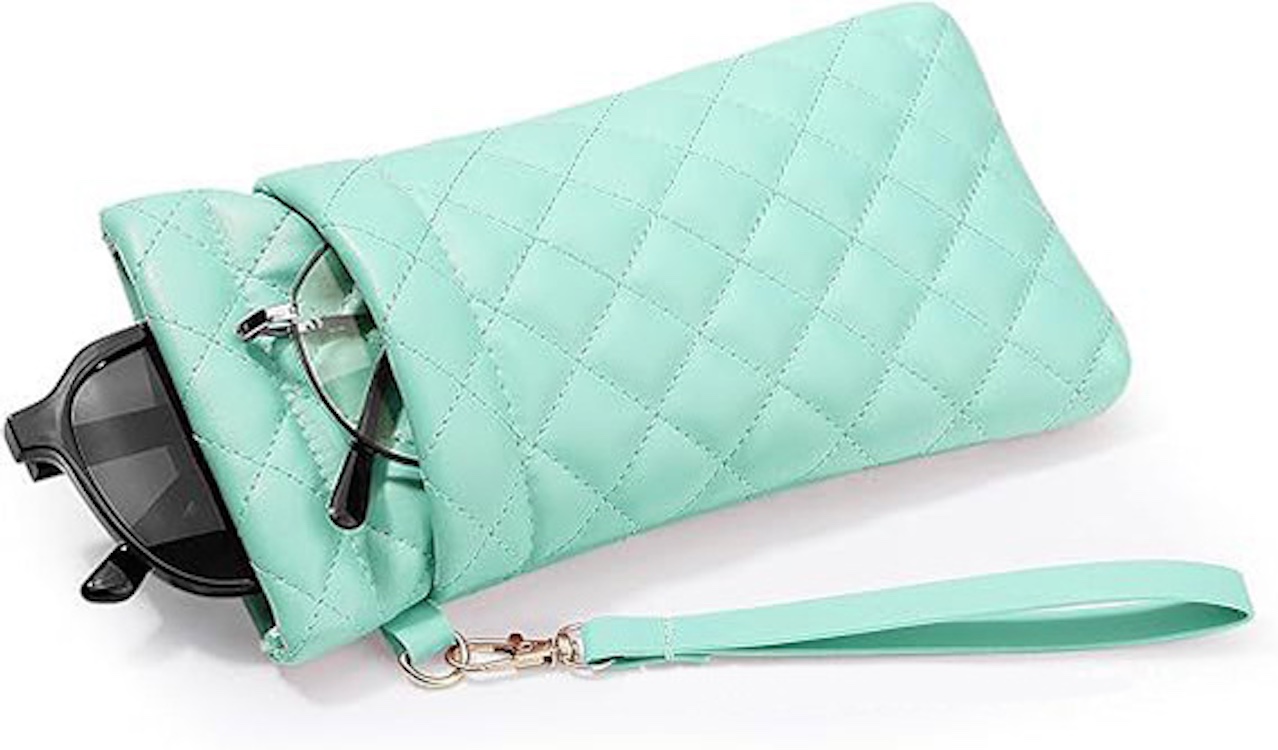 PU Sunglass Pouch with Double Storage Space & lanyard 10