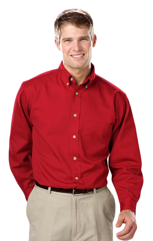 Men's L/S 100% cotton twill Shirt 4