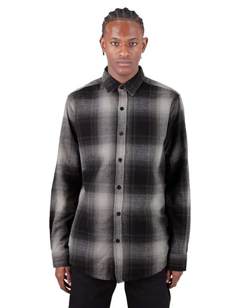 Unisex Plaid Flannel Overshirt - SHHFS 21