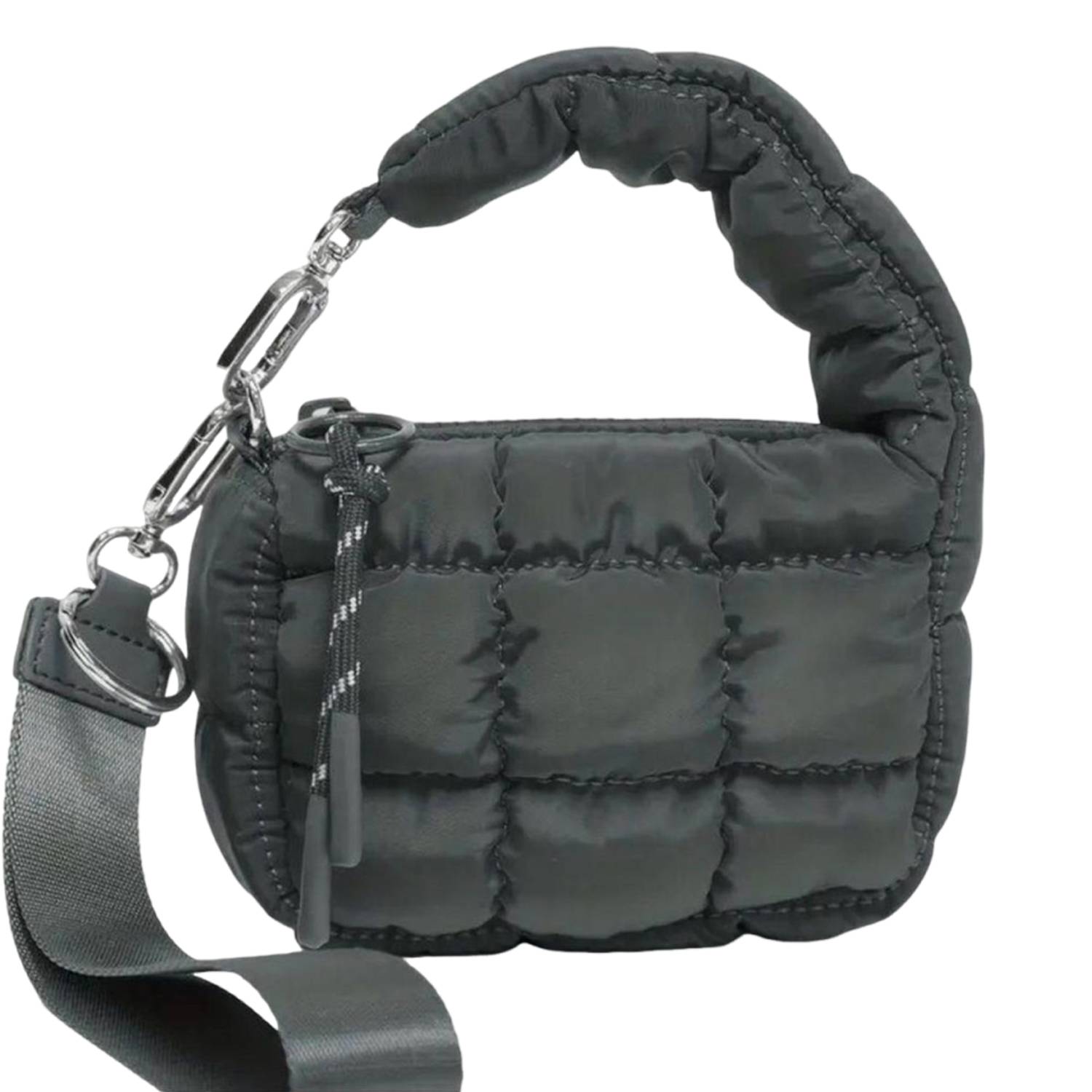 Nylon Quilted Puffer Handbag 3