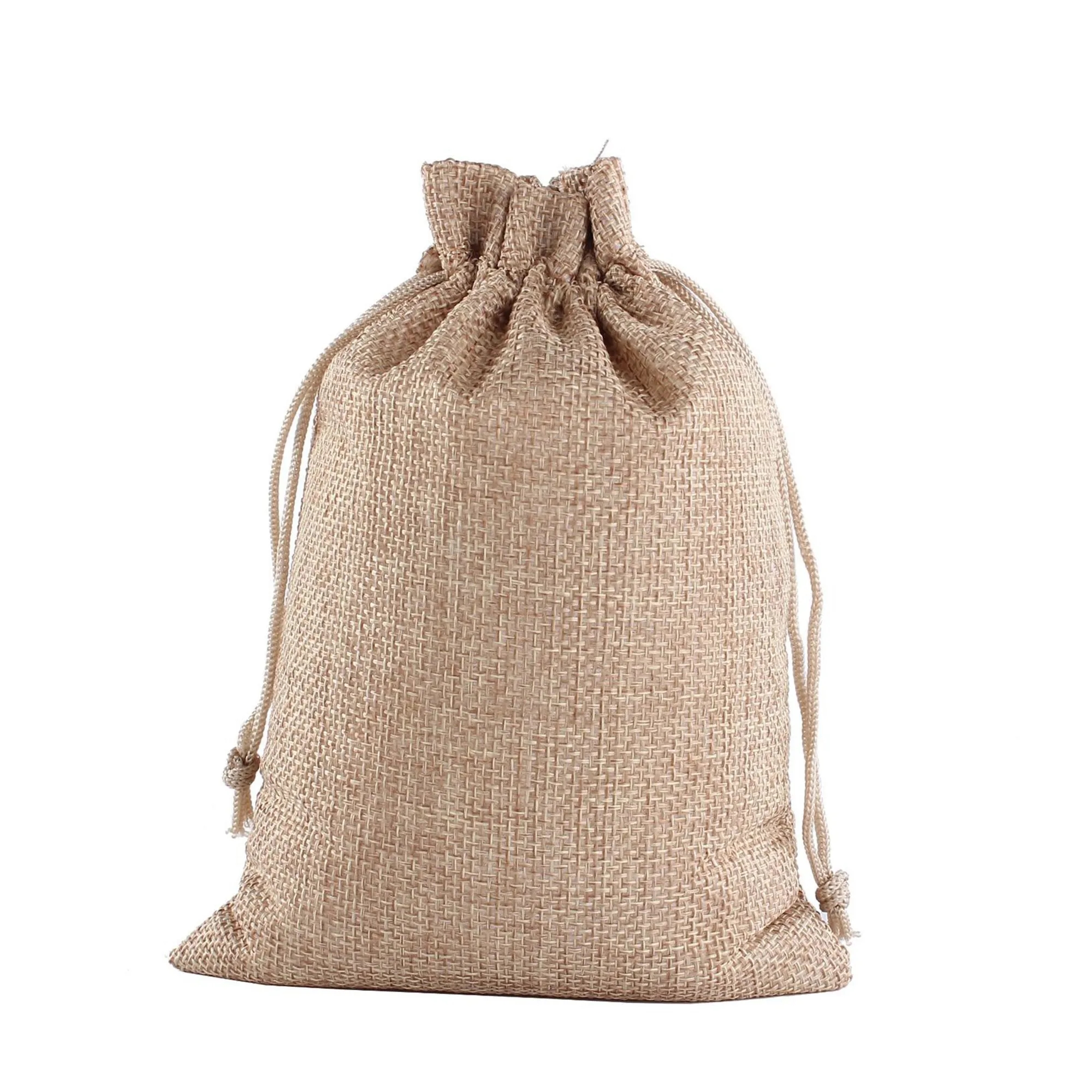 Linen Bunched Holiday Retail Gift Bag 15