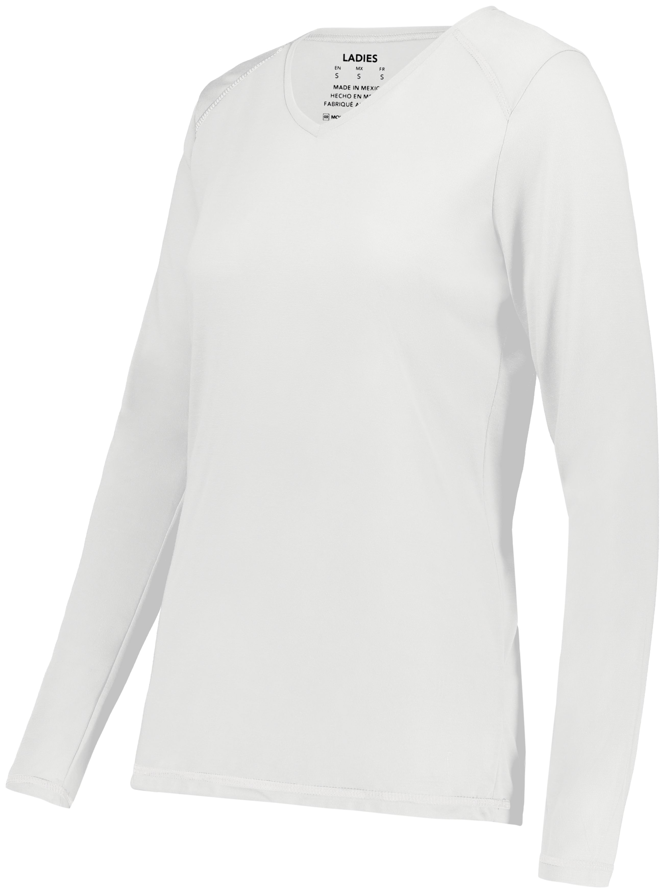 Ladies Super Soft-Spun Poly Long Sleeve Tee 8