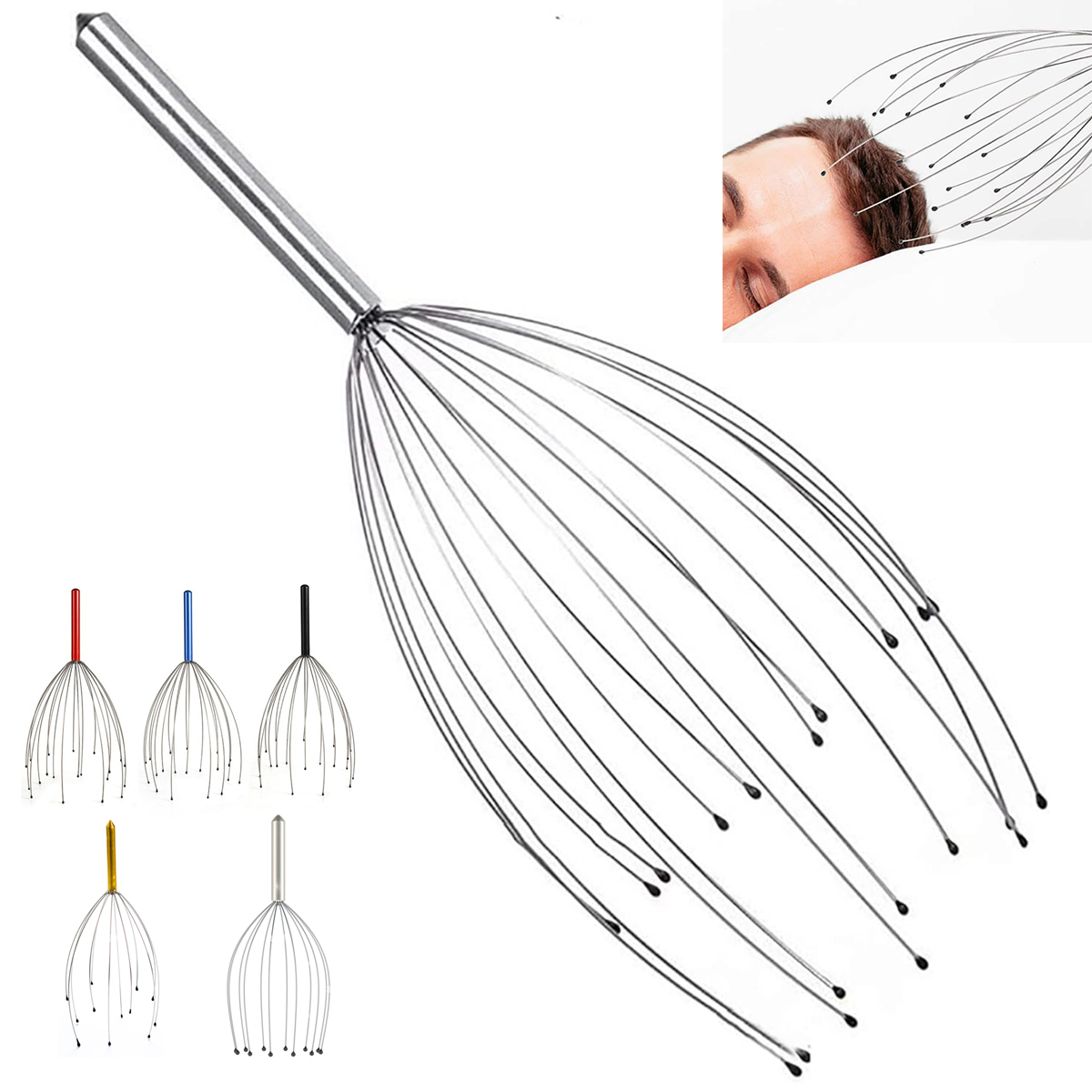 Handheld Scalp Massager Head Scratcher Tool 4