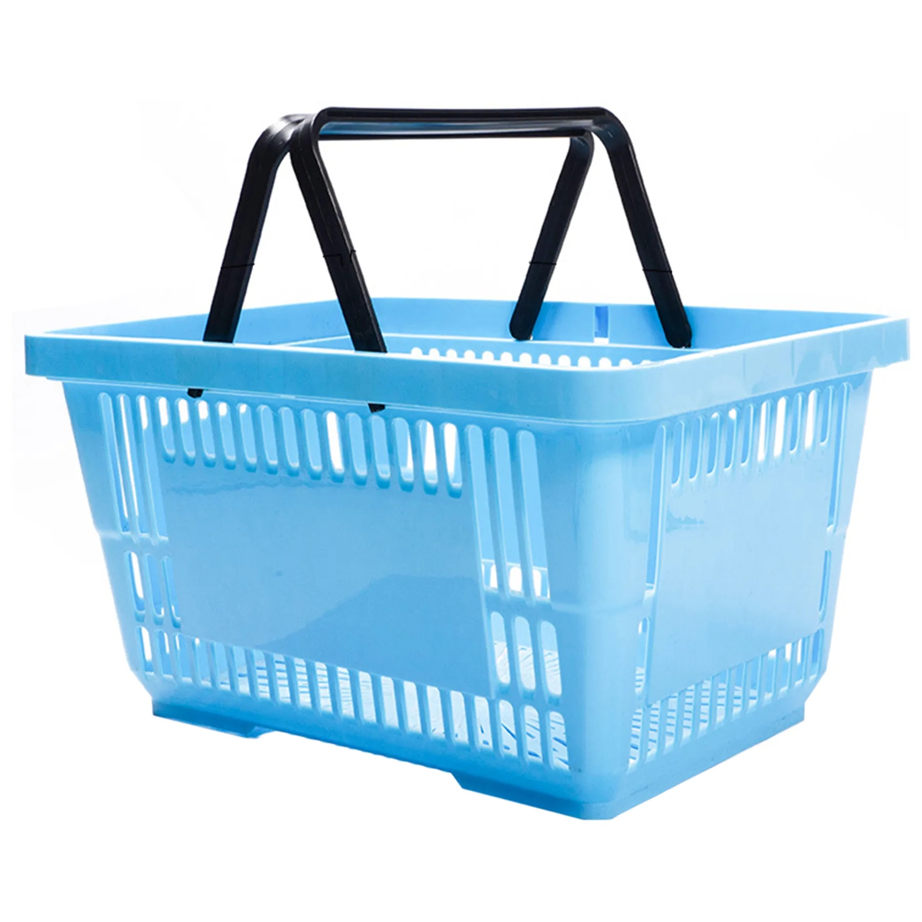 Polypropylene 2 Handle Plastic Shopping Basket 5