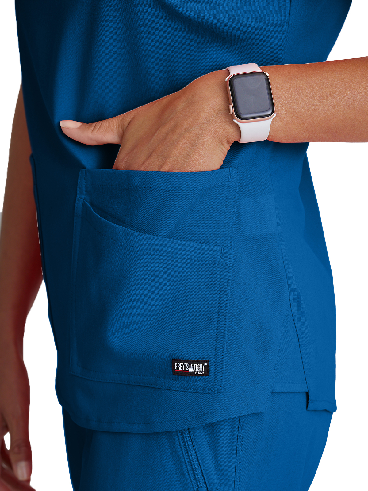 Grey's Anatomy Spandex Stretch - Women's Four-Pocket V-Neck Emma Scrub Top 58