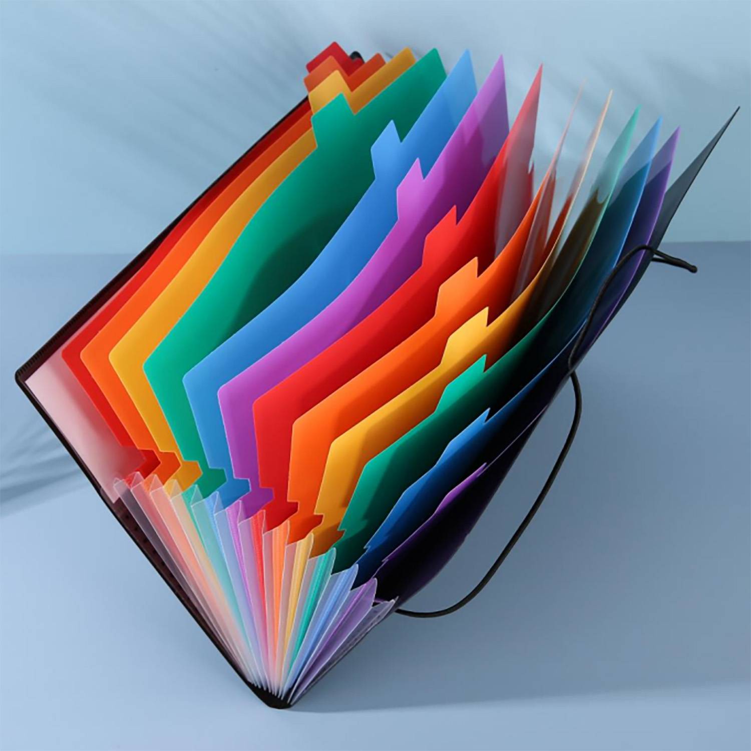 12 Pockets Plastic Expanding File Folder 9