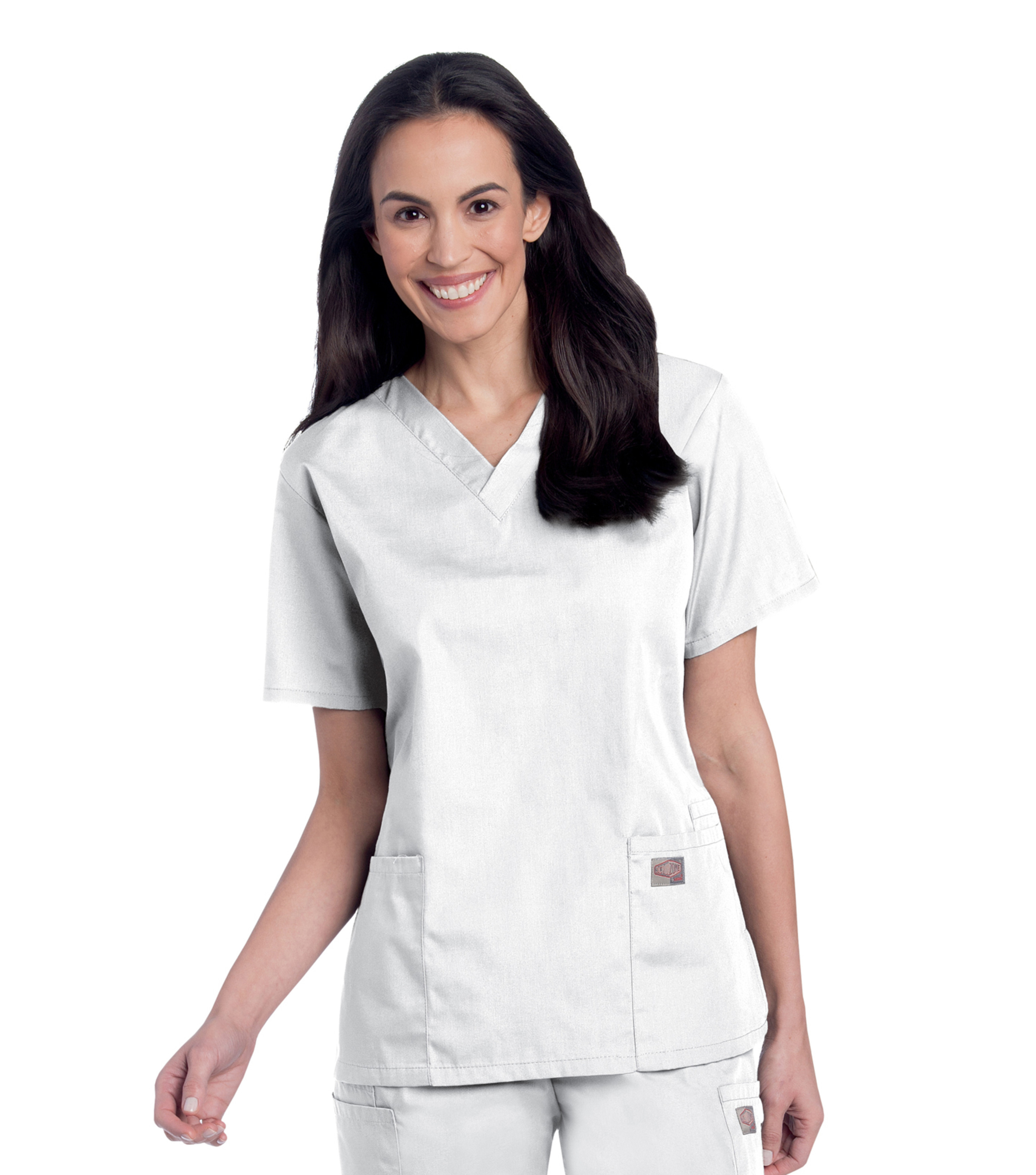Landau - ScrubZone - Women's Three-Pocket Clean Back V-Neck Top 15
