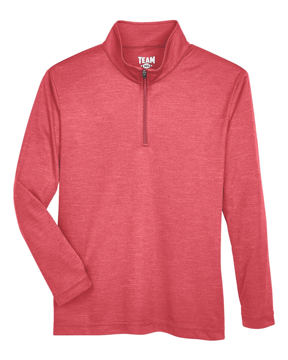 Youth Zone Sonic Heather Performance Quarter-Zip Pullover - TT31HY 12