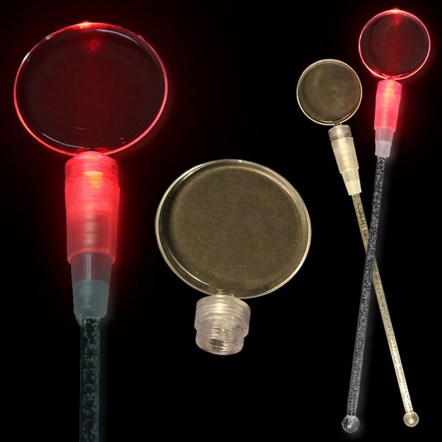 Red 9" Light Up Cocktail Stirrer 9