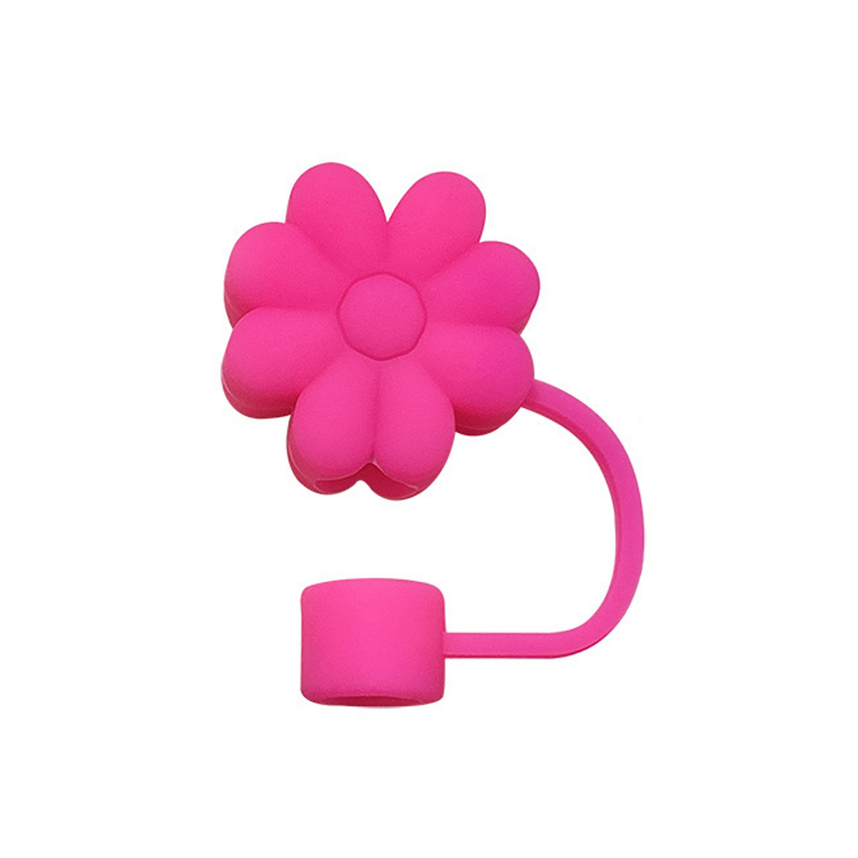 Flower Straw Covers Toppers 5