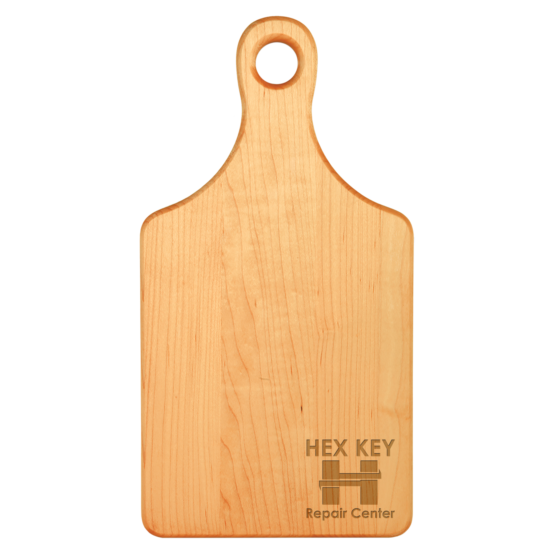13" x 7" Maple Paddle Shaped Cutting Board