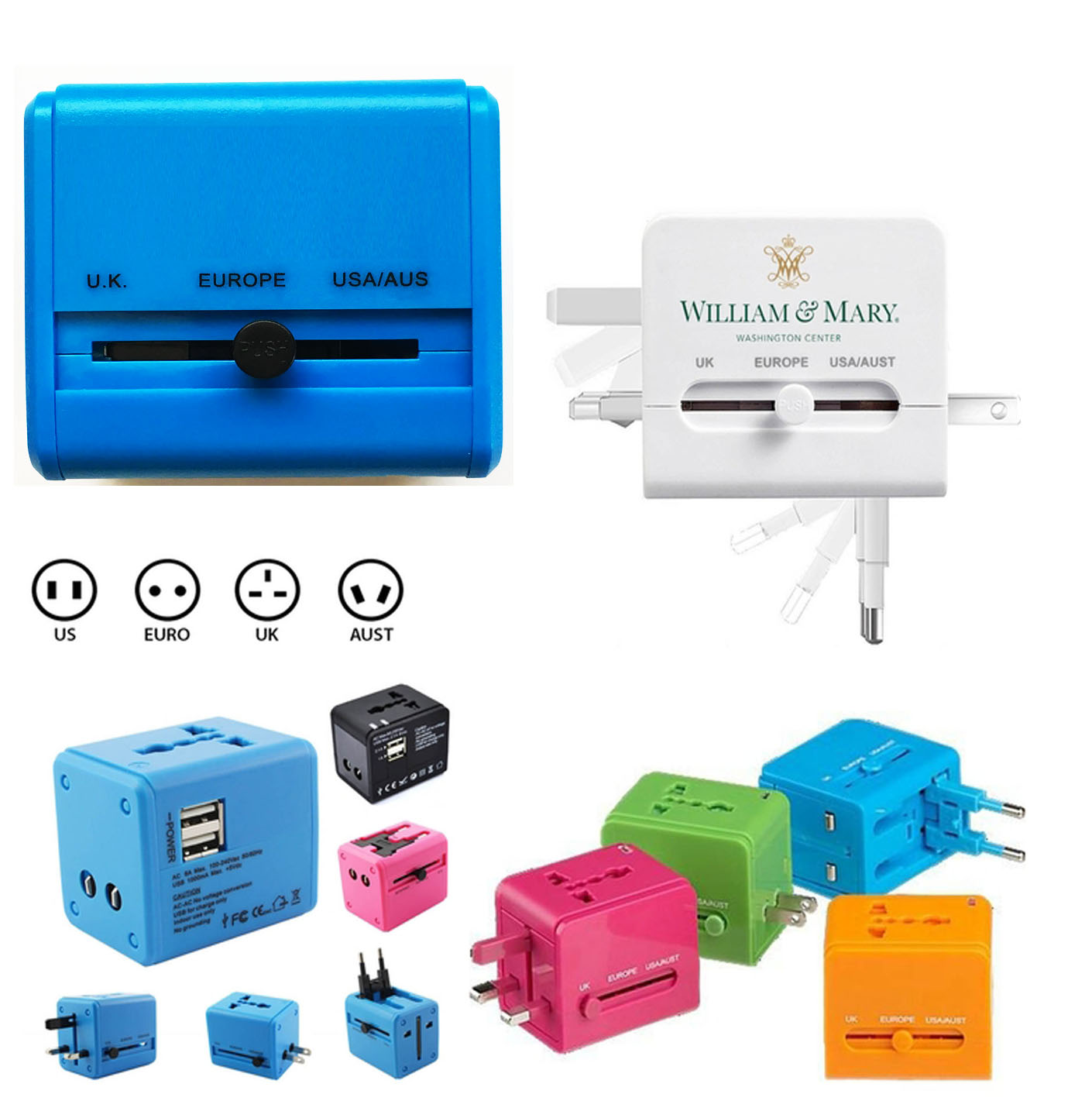 iBank ® Universal Travel Adapter, International Power Adapter 3