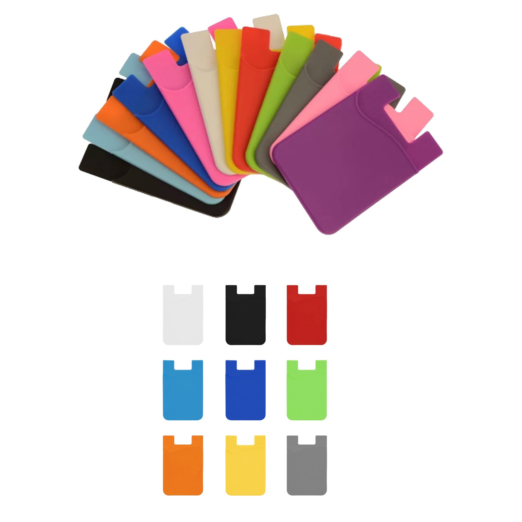 Silicone Phone Back Sticker Card Holder 3