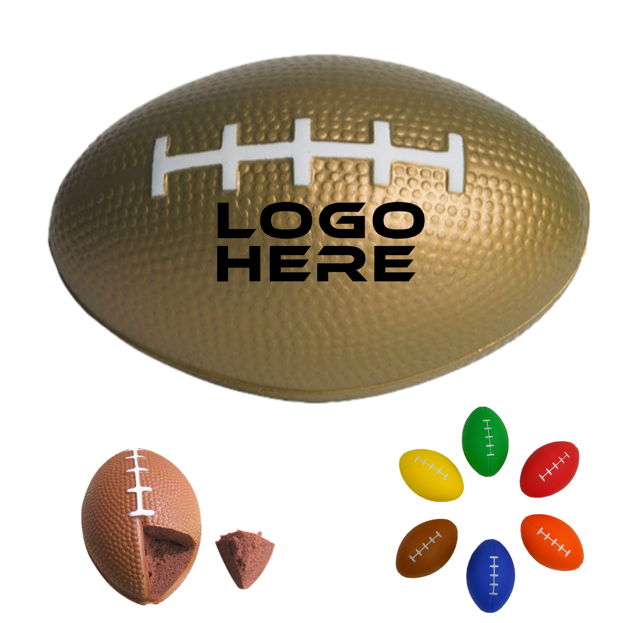 Mini Foam Sports Rugby Football Stress Balls 2