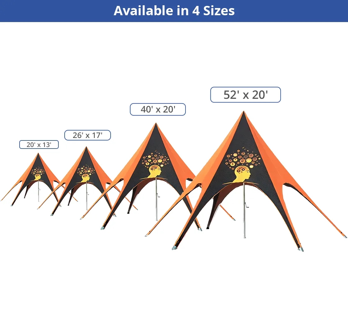 Custom Star Tent (Topper and Frame) 2
