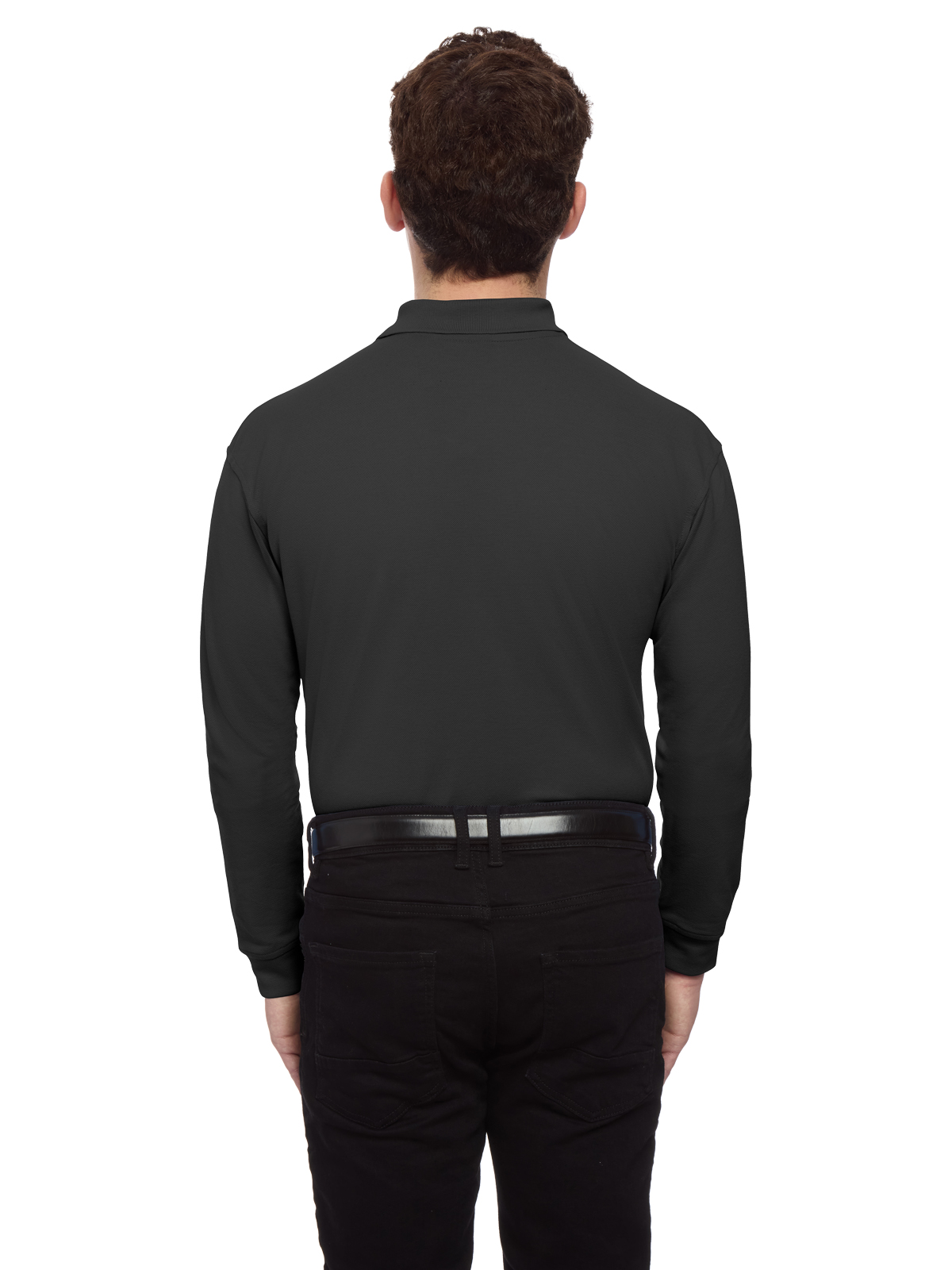 Blue Generation - Men's Pocketless Superblend Long Sleeve Polo 18