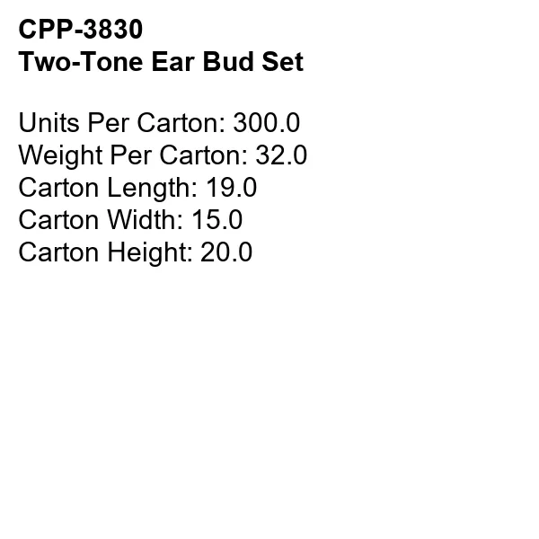 Two Tone Ear Bud Set 15