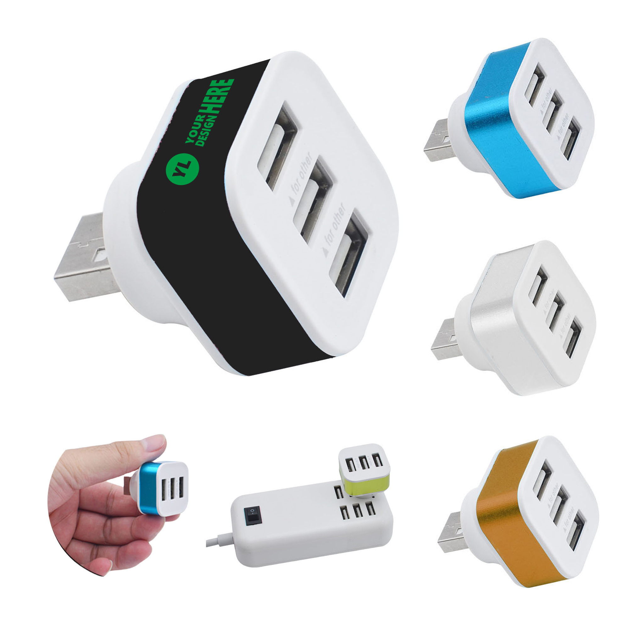 USB Splitter With 3 Ports 4