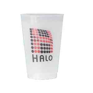 16 oz. frosted flexible plastic cup 2