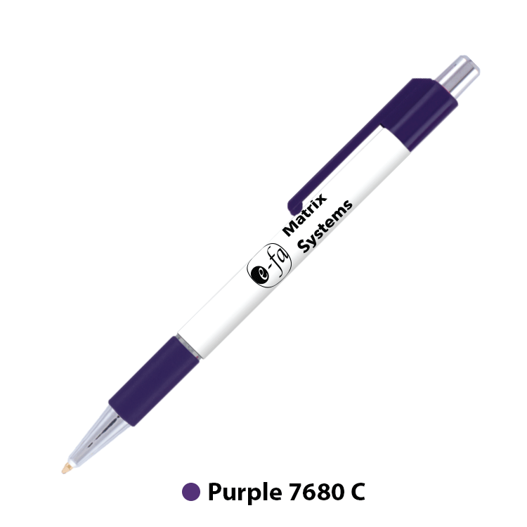 Chromatic Grip Plastic Pen (Full Color Imprint) 5
