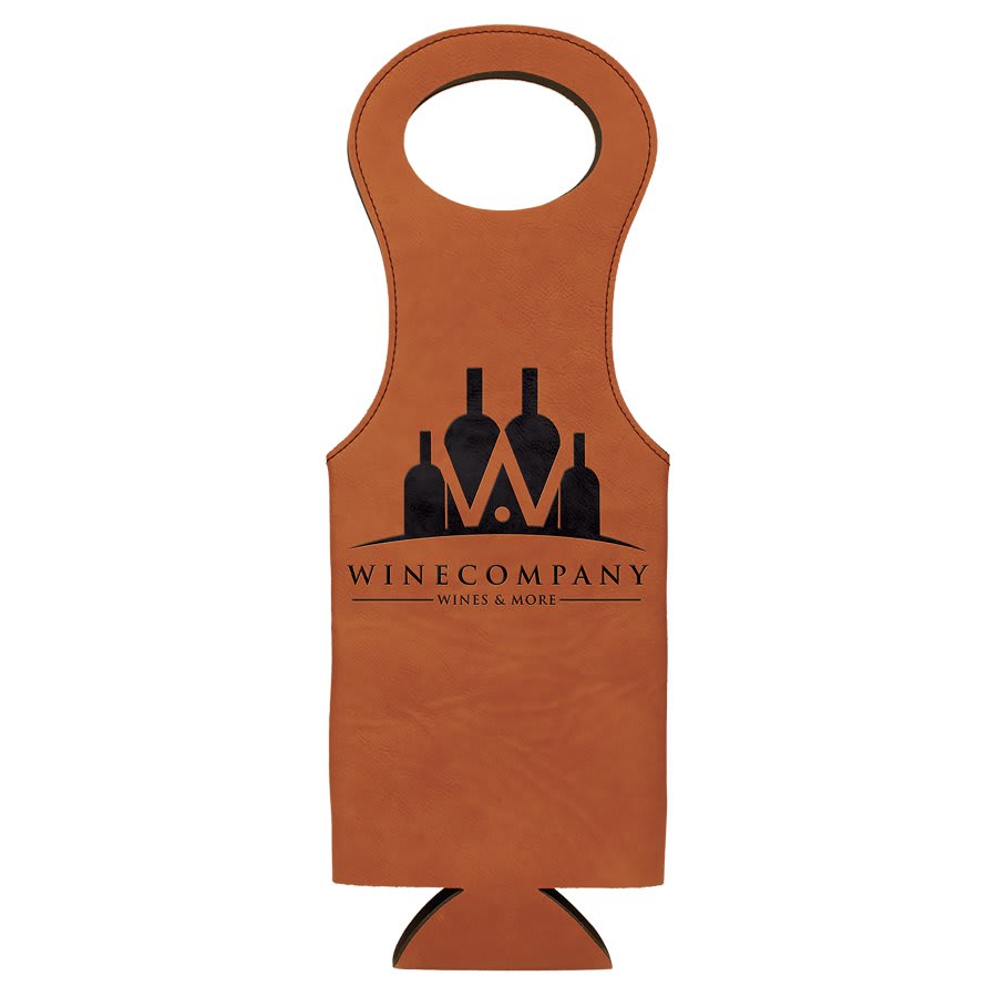 Laserable Leatherette Wine Bag 2
