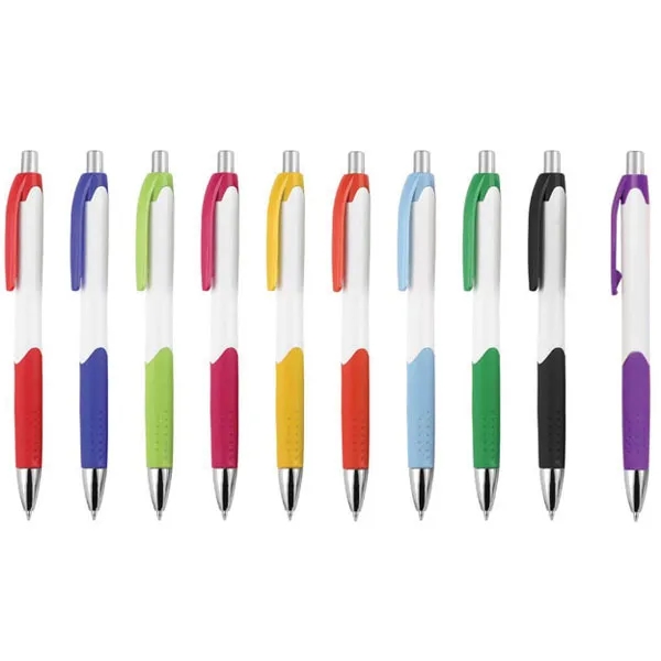 Custom Plastic Caribe Non-Slip Ball Pen 2