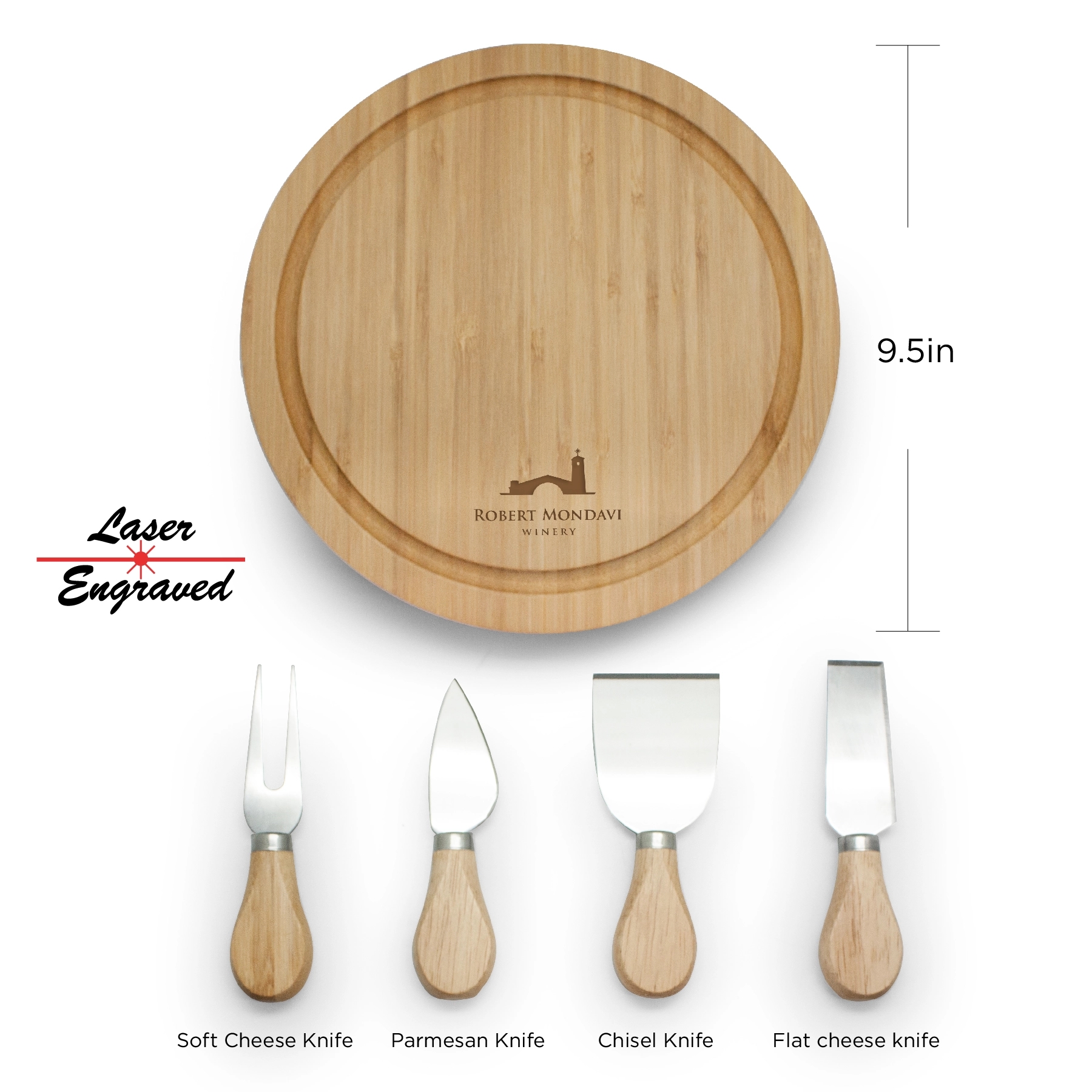 SEVILLE 5PC BAMBOO CHEESE SET 3