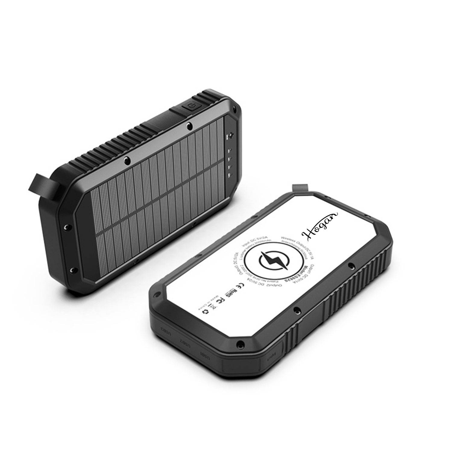 20000mAh Wireless Charging Solar Power Bank 1
