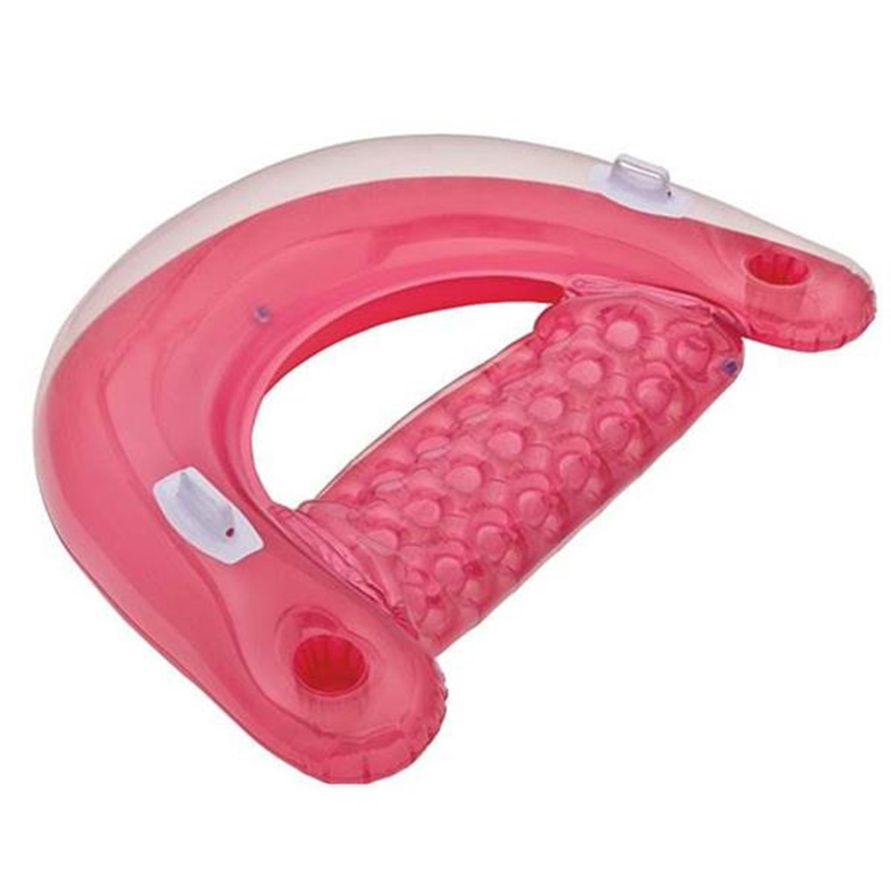 Floating Tube Loungers with Backrest and Cup Holders 3