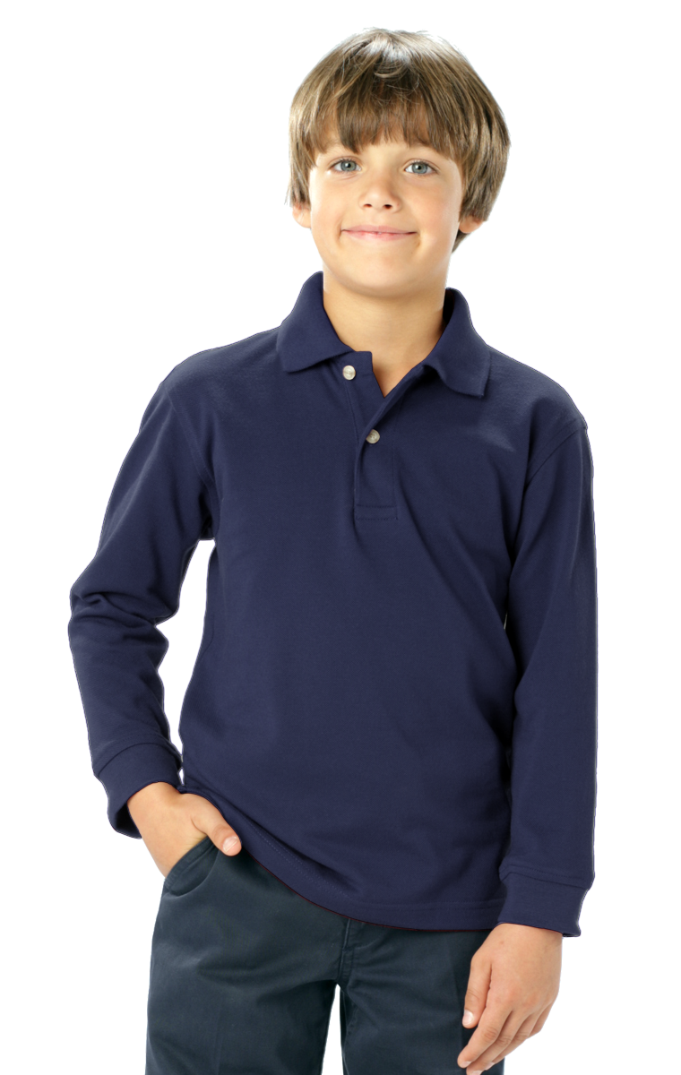 Youth Superblend L/S Pique Polo 5