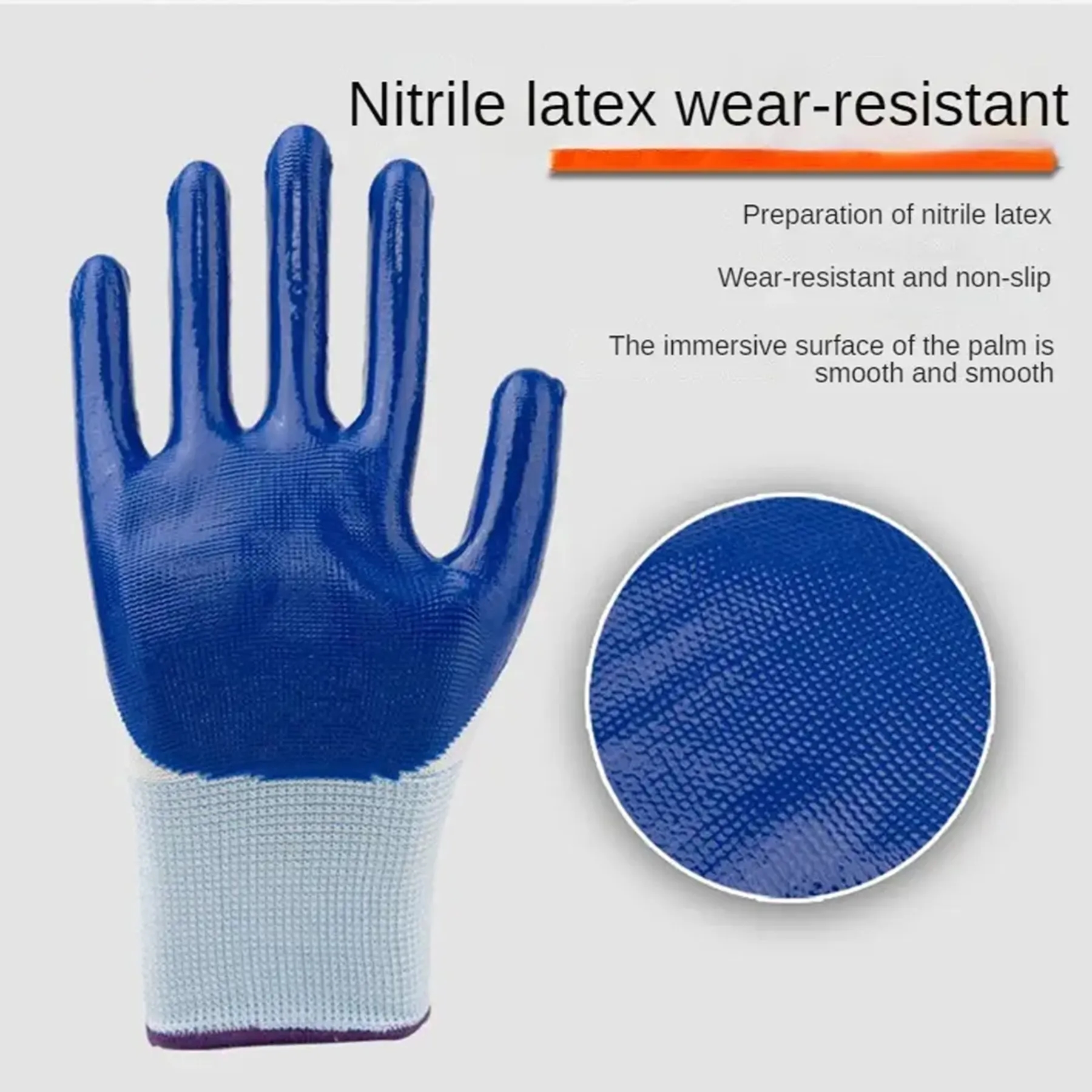 Wrinkled Coated Dipped Safety Work Hand Protection Gloves 3