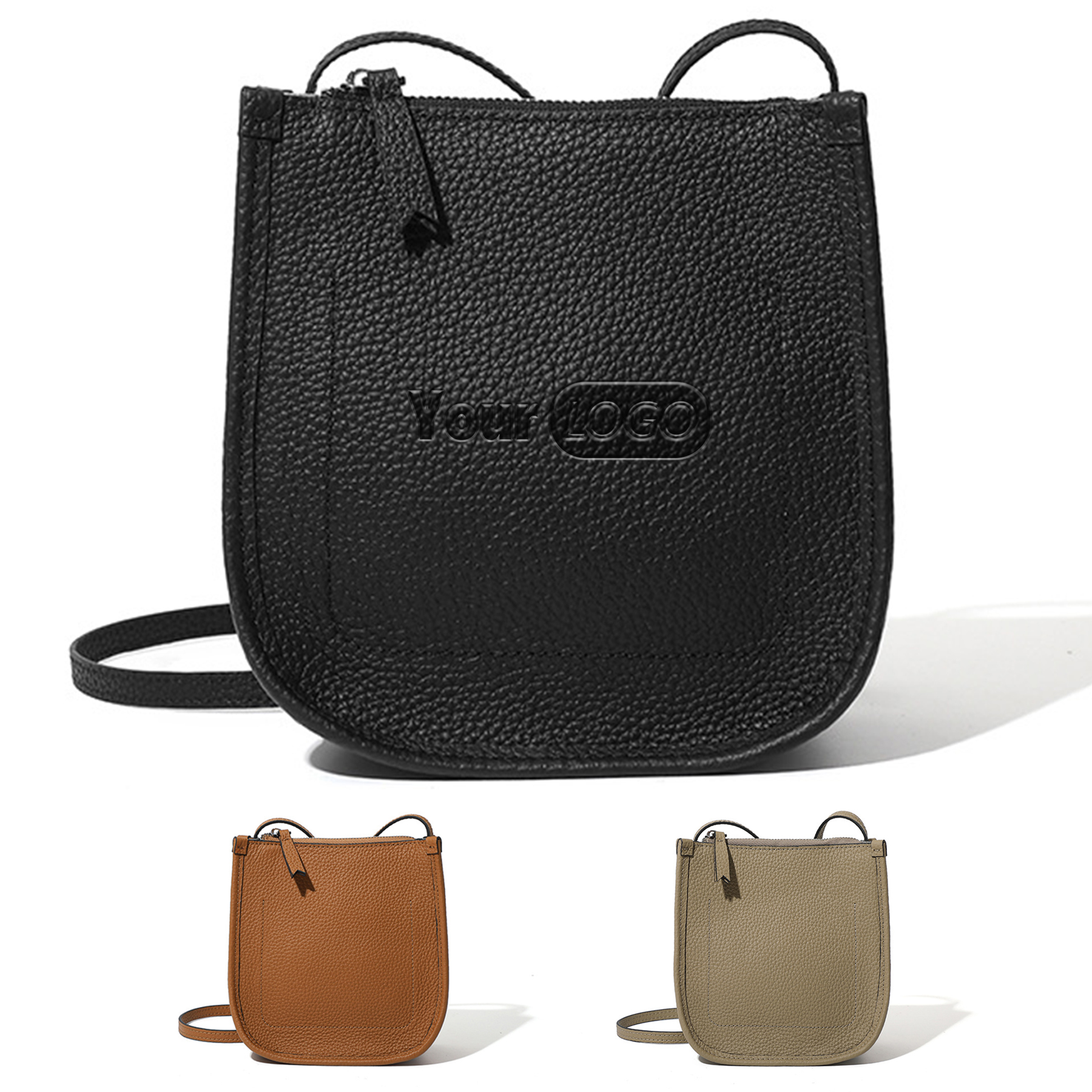 Genuine Leather Stylish and versatile cross-body bag 4