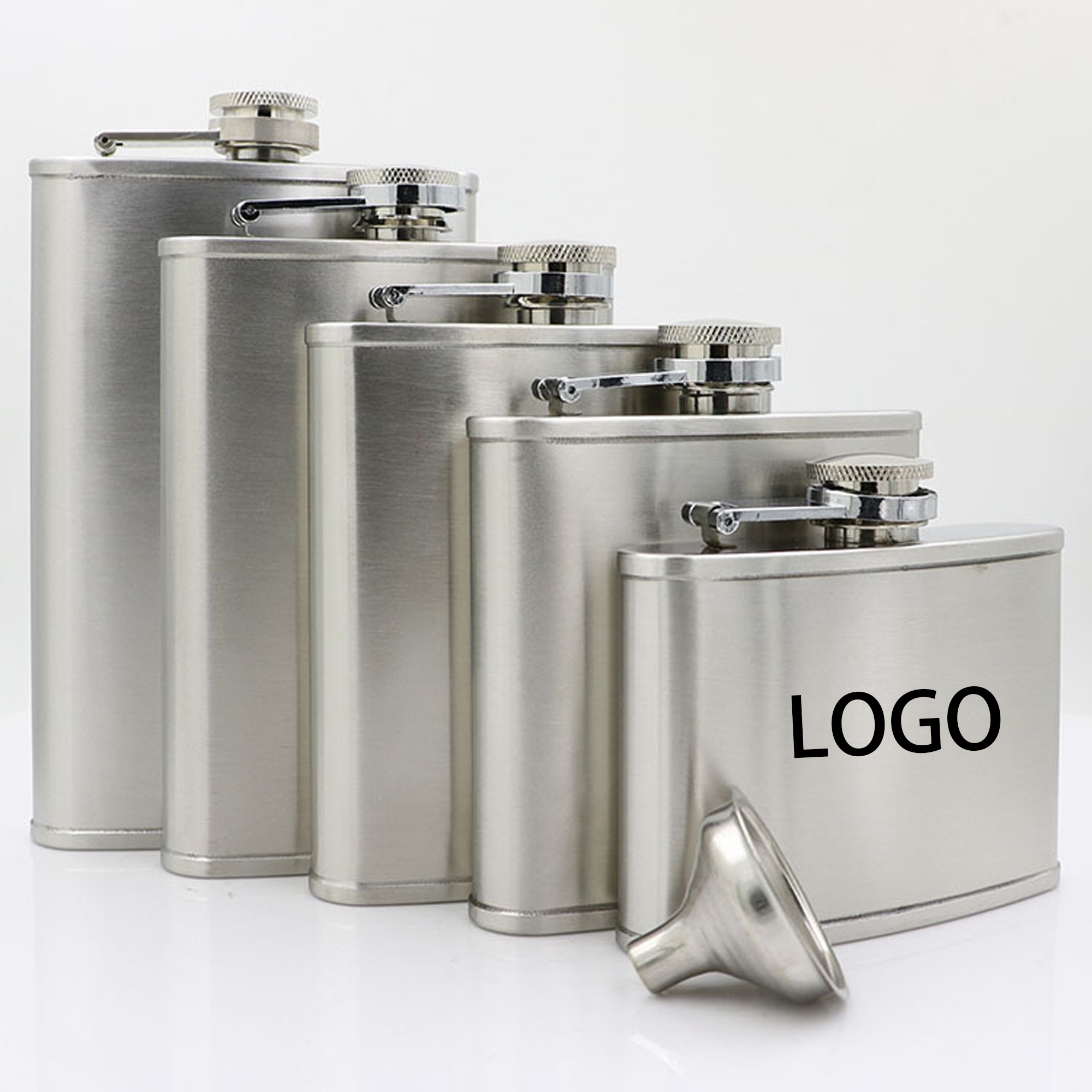 Portable Stainless Steel Flask Lid Set 2