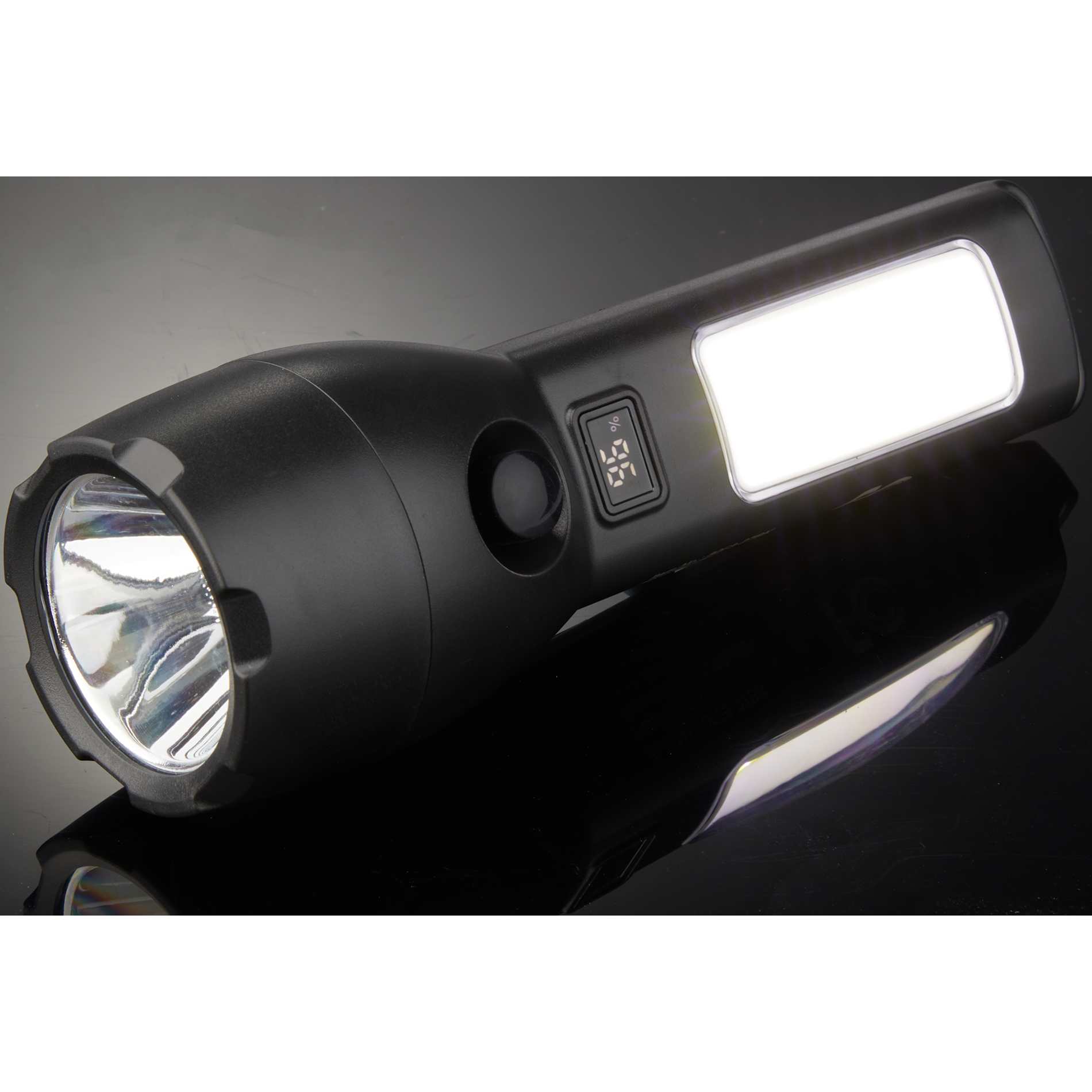 Solar Powered Rechargeable COB Flashlight 40