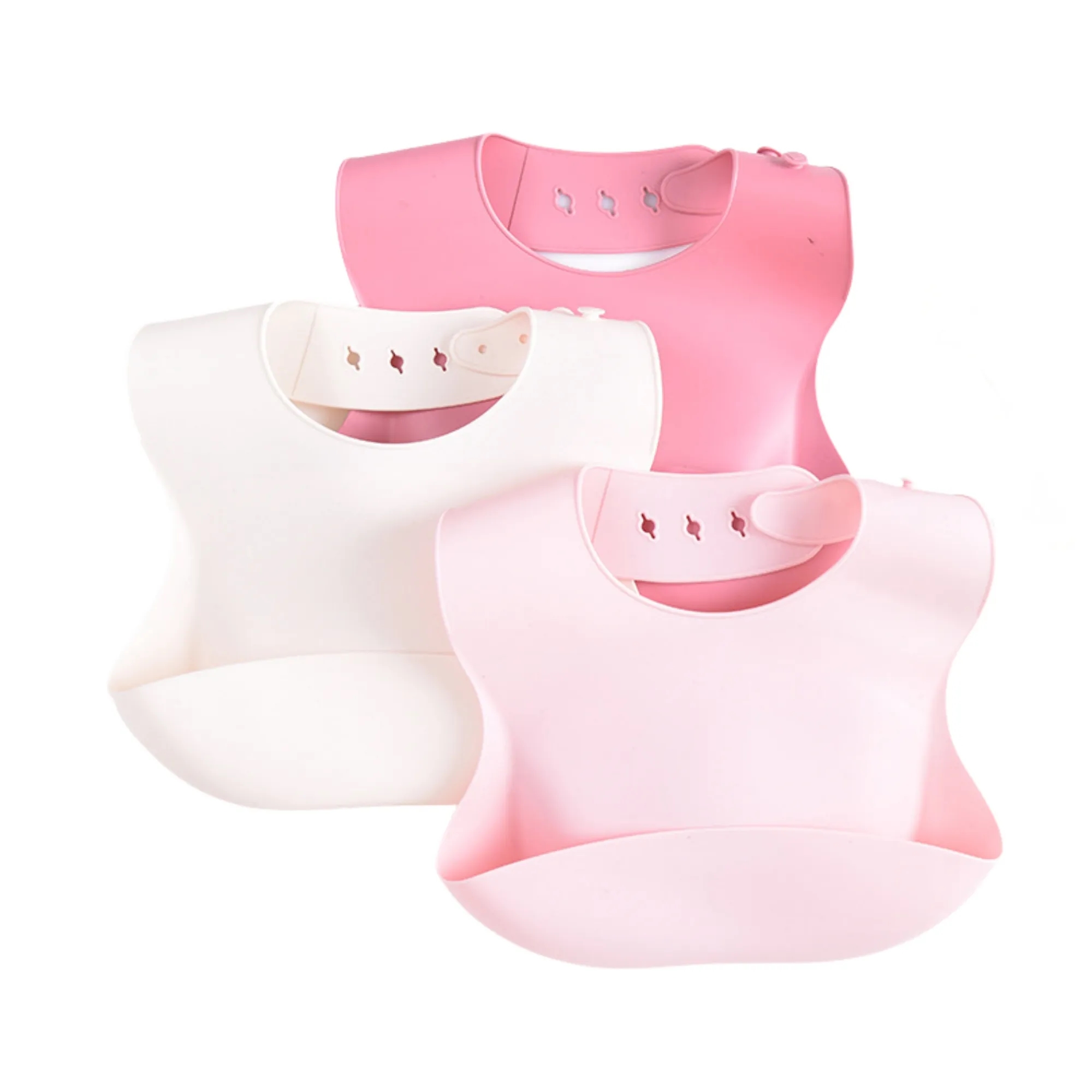 Soft Waterproof Silicone Baby Bibs 5