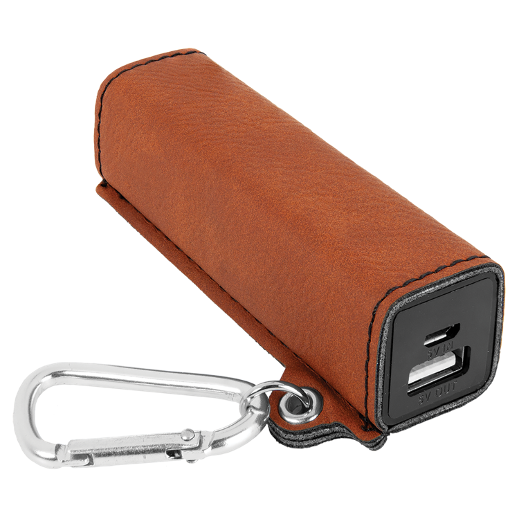 Rawhide Leatherette 2200 mAh Power Bank with USB Cord 2