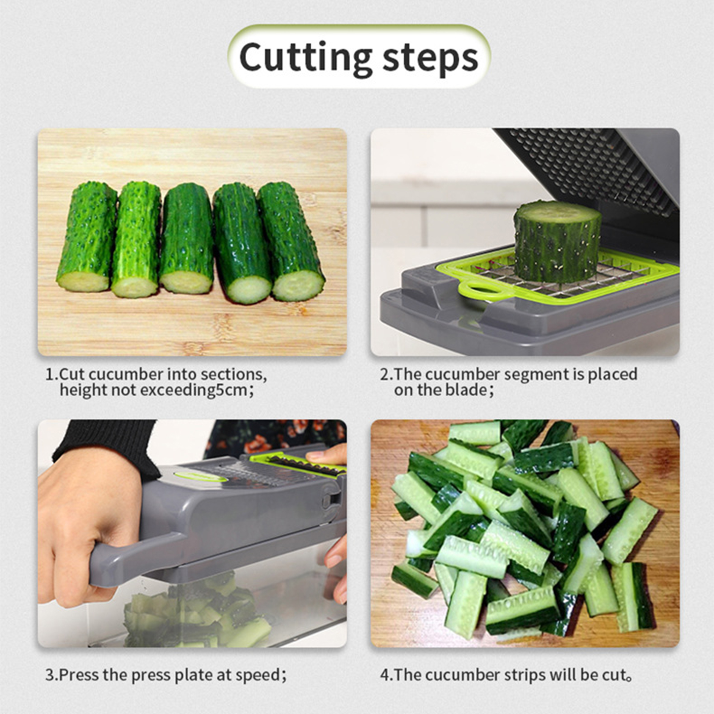 Stainless Steel Multi Functional Vegetable Chopper 8
