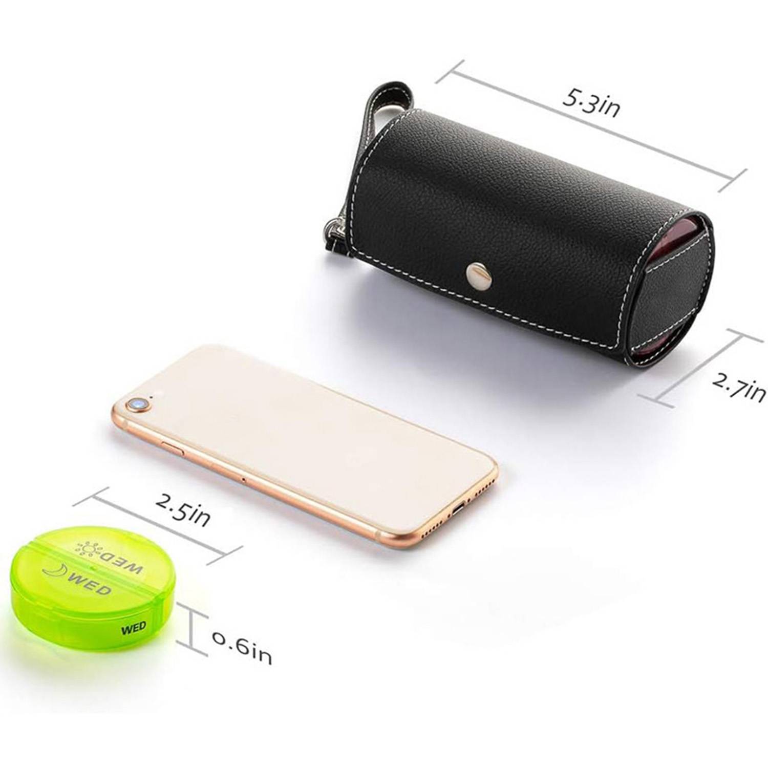 Weekly Pill Box Organizer With PU Leather 1
