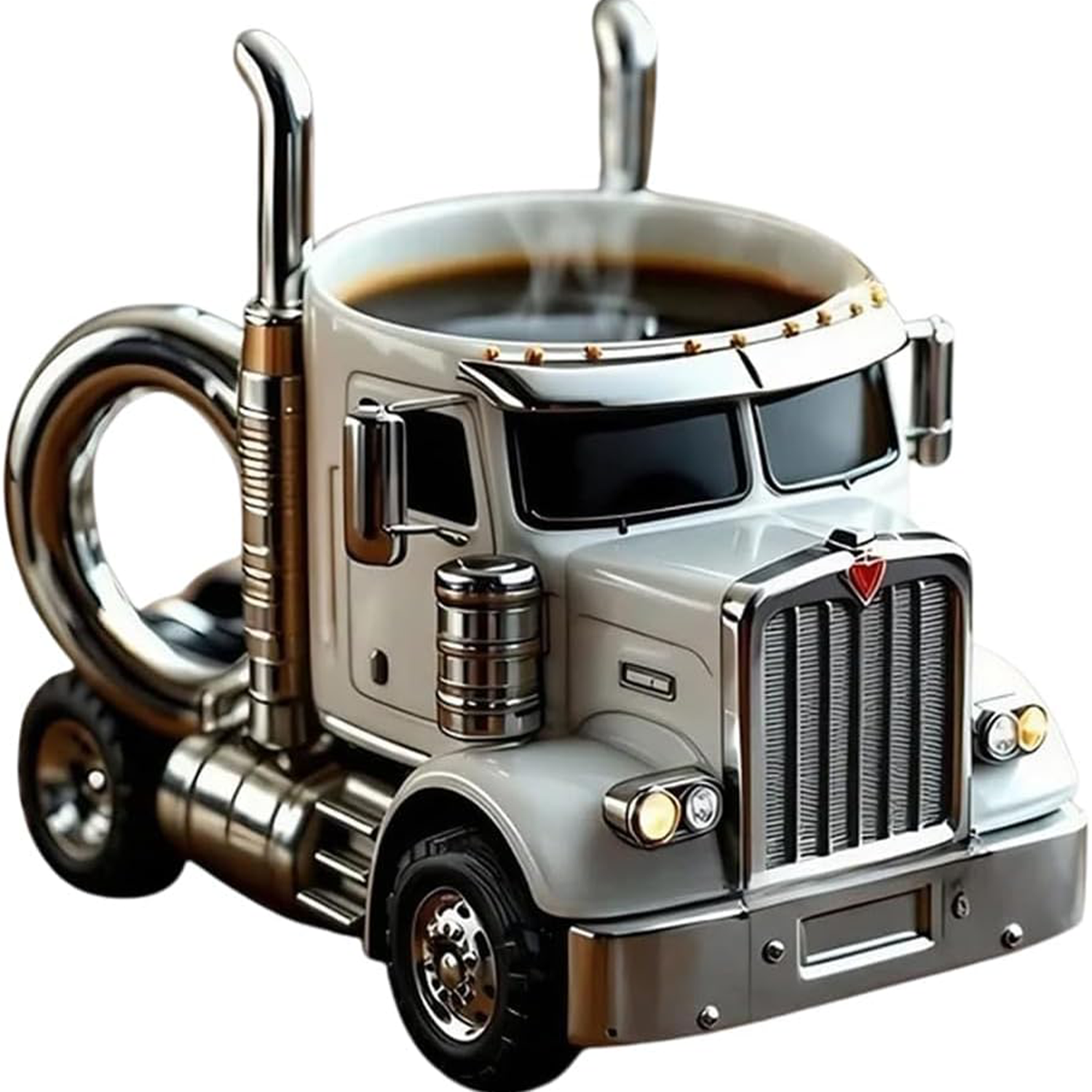 Creative Stainless Steel Semi Truck Coffee Mug 12