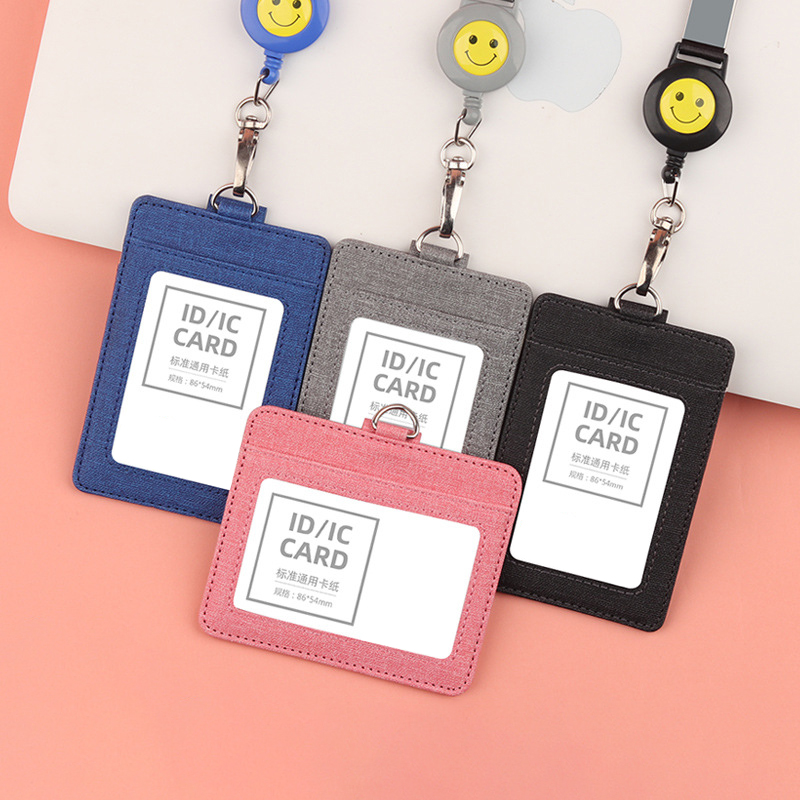 Canvas Badge Holder with Telescopic Lanyard 5