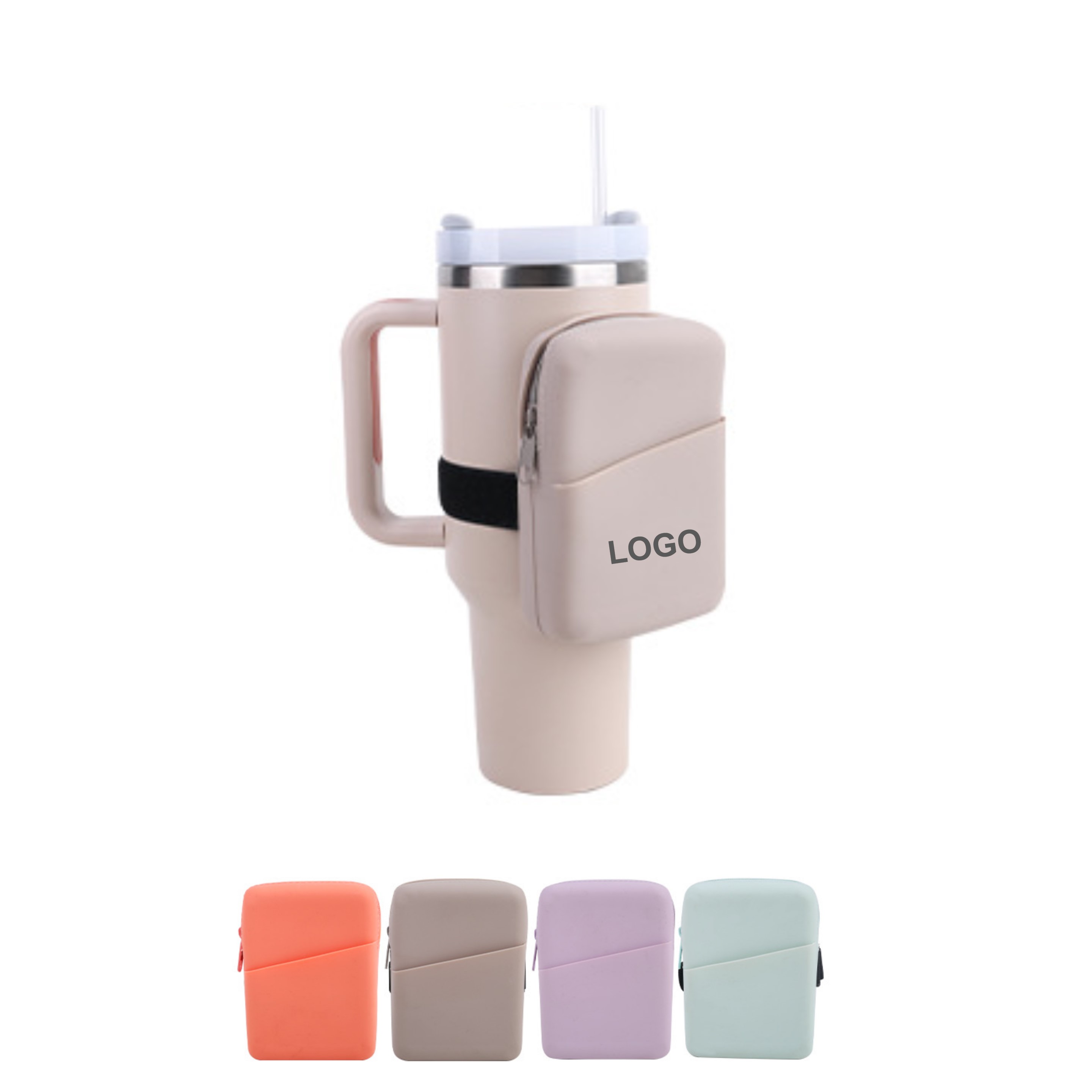 Silicone Pouch for Water Bottle (direct import) 3