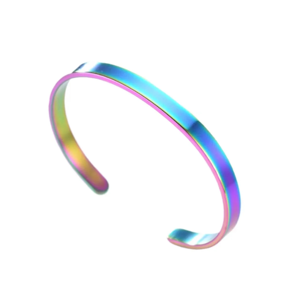 Titanium Steel C-Shaped Open Bracelet 6