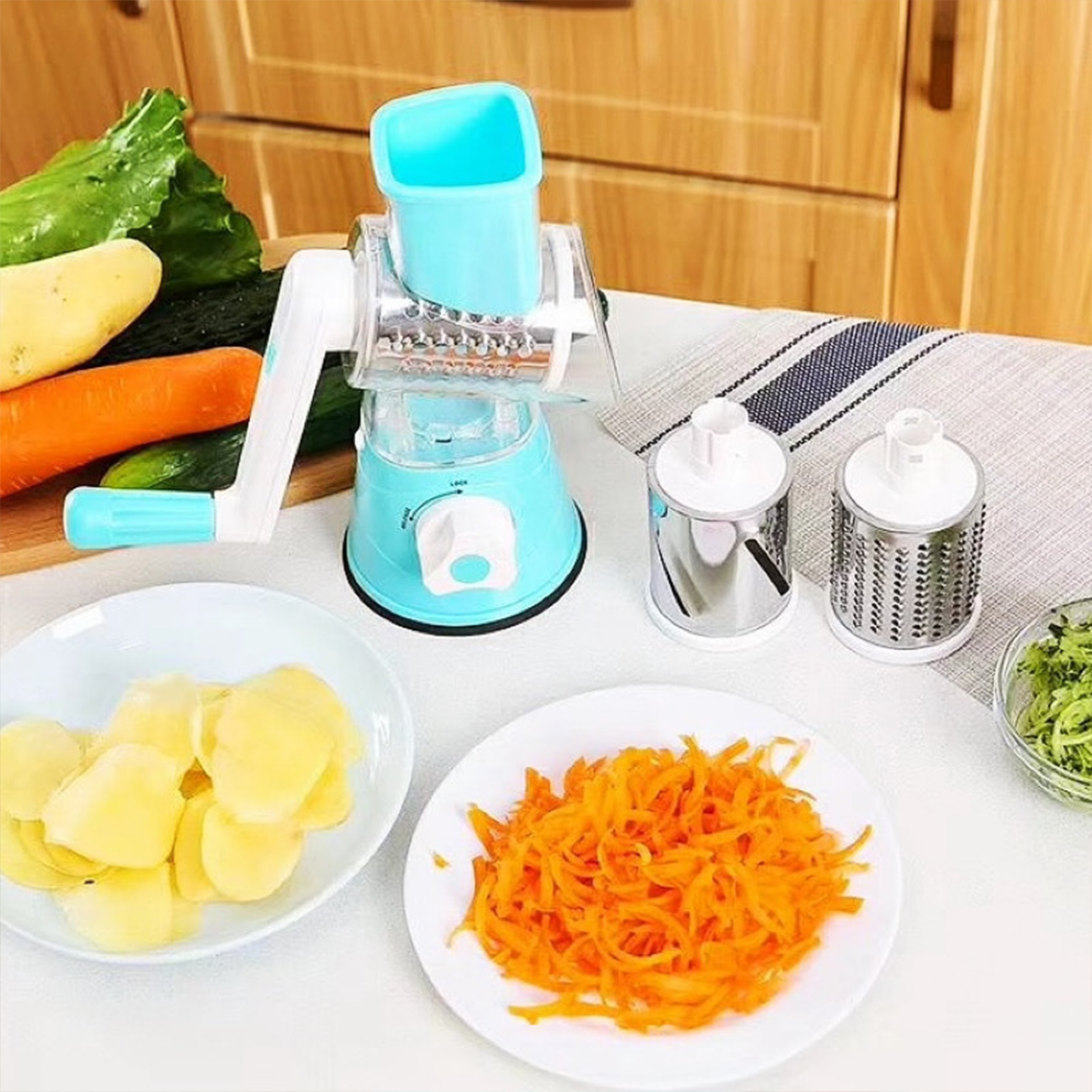 Stainless Steel Household Kitchen Hand Cranked Wire Cutter 7